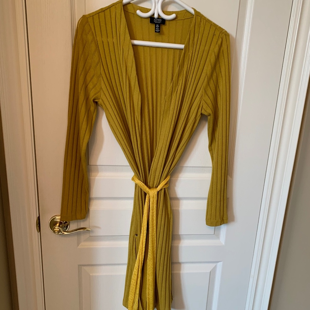 Jones New York - Open Front Lightweight Cardigan Coverup For Spring & Summer